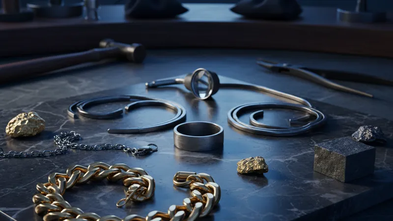 Matériaux bijoux comparatif : or, acier, titane, lequel choisir ?